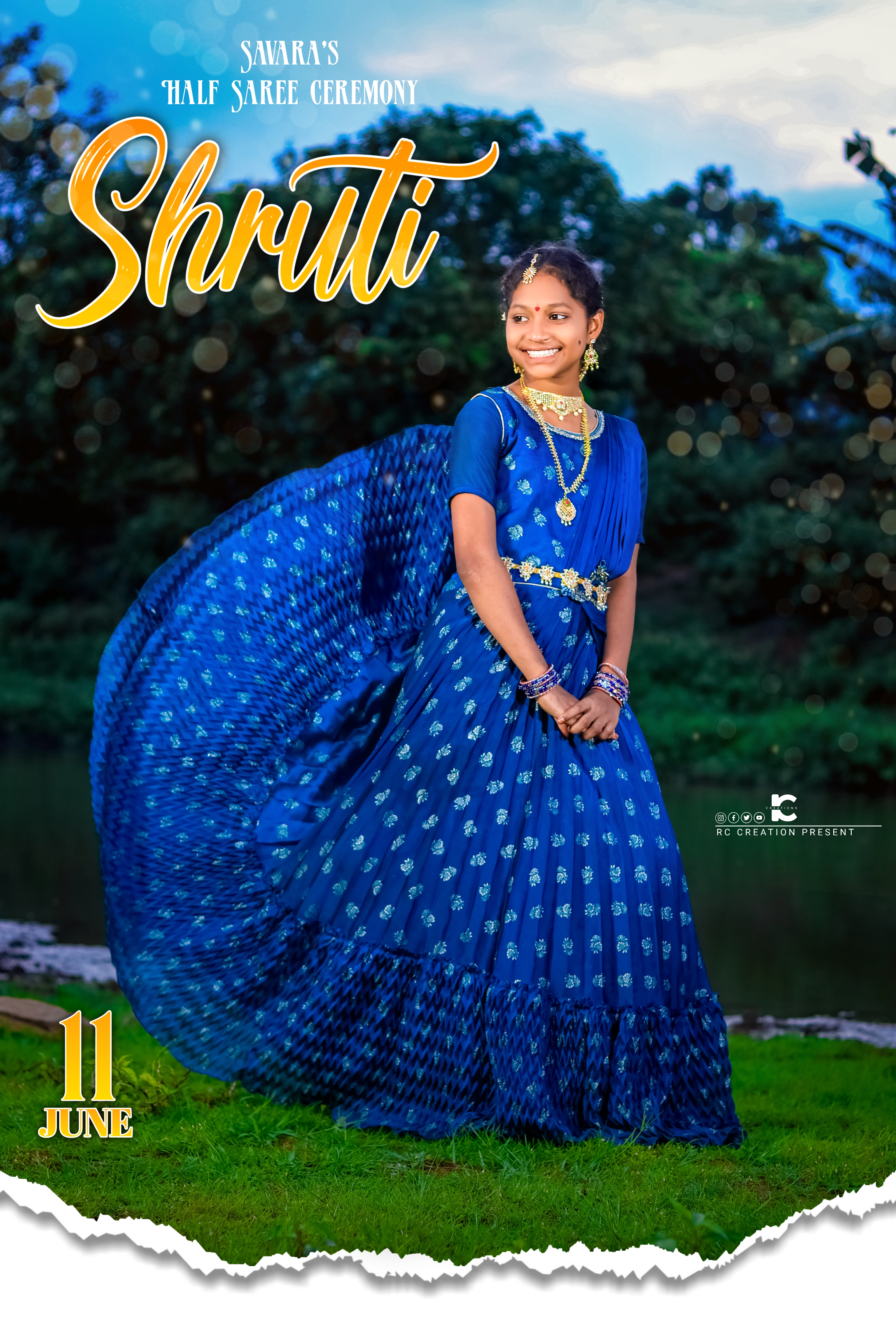 South Indian Traditional Half Saree