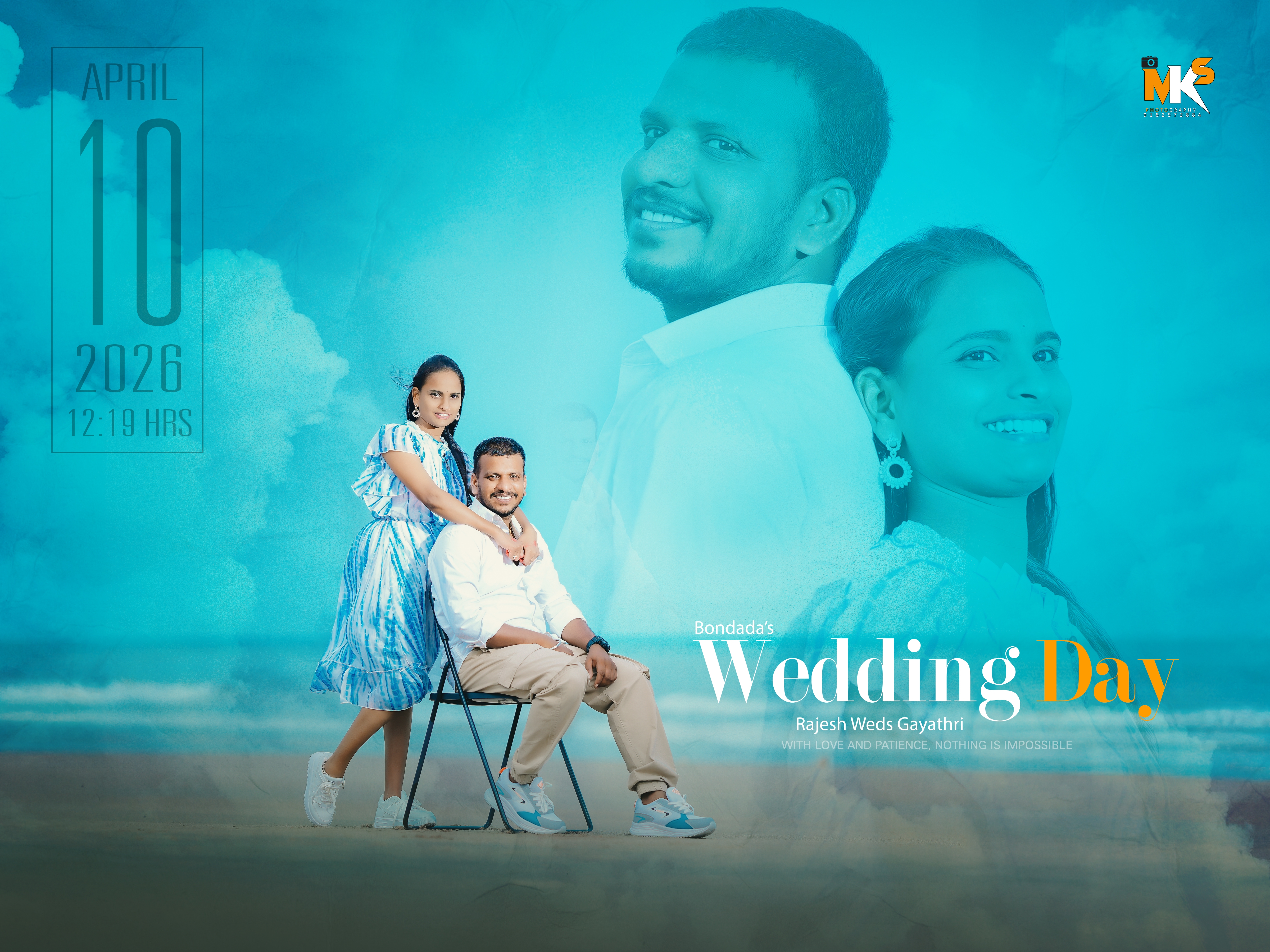 Together Forever Wedding Couple Portrait